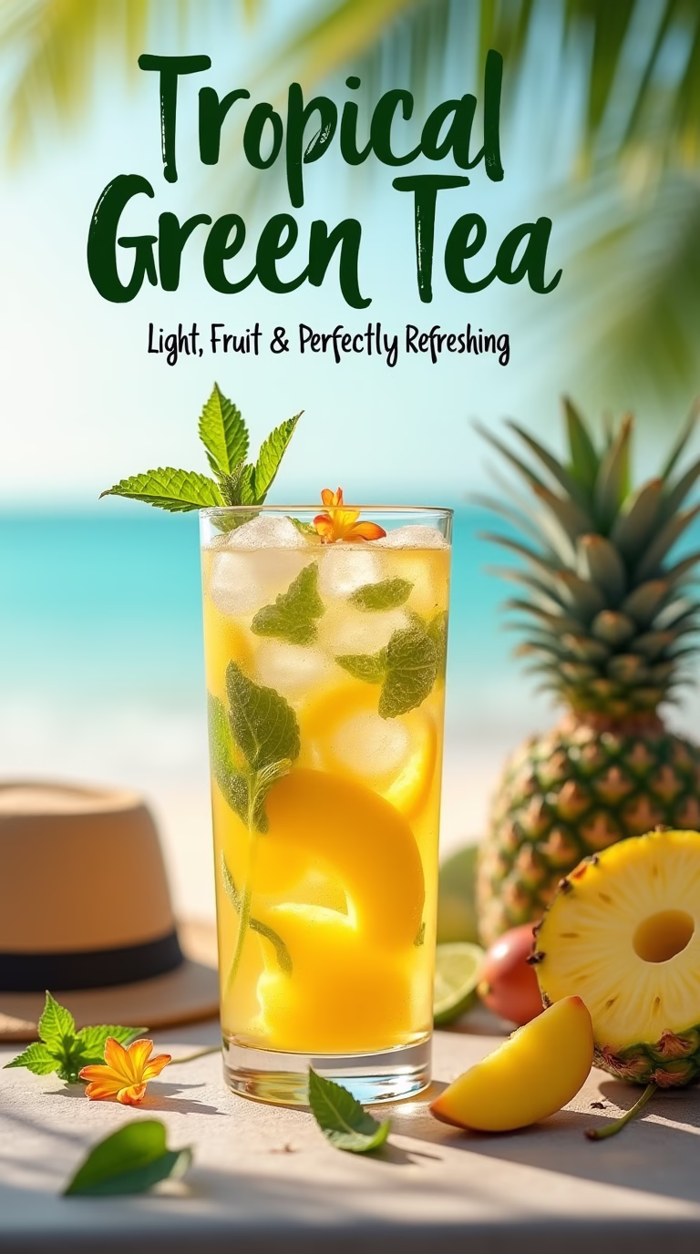 Tropical Iced Green Tea
